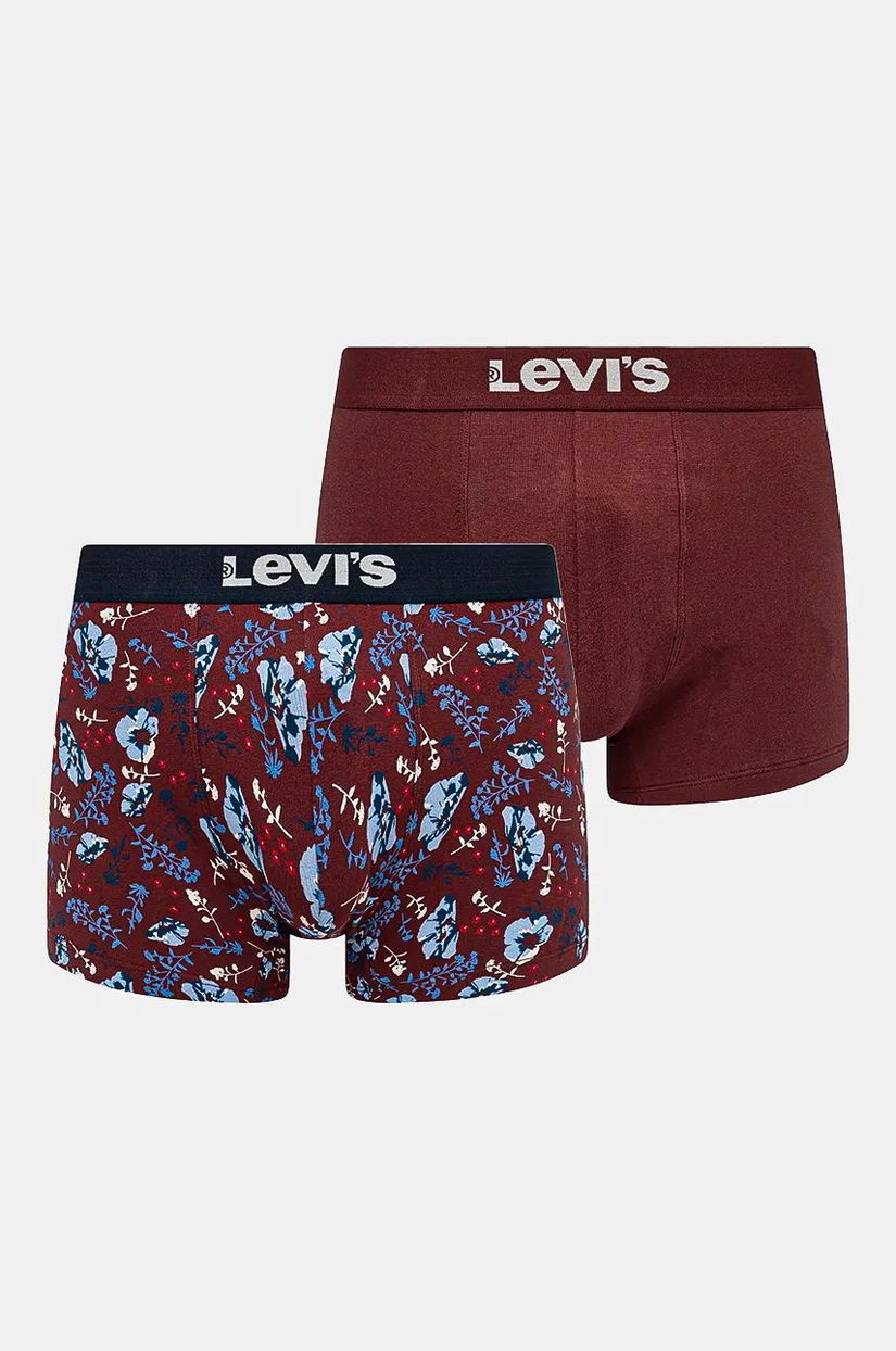 Levi's boxeri 2-pack barbati, culoarea rosu, 37149-1016