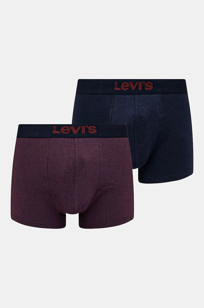 Levi's boxeri 2-pack barbati, culoarea albastru marin, 37149-1028