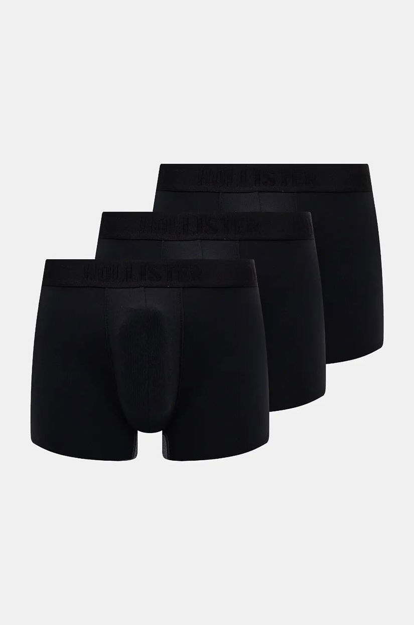 Hollister Co. boxeri 3-pack barbati, culoarea negru, KI314-4027