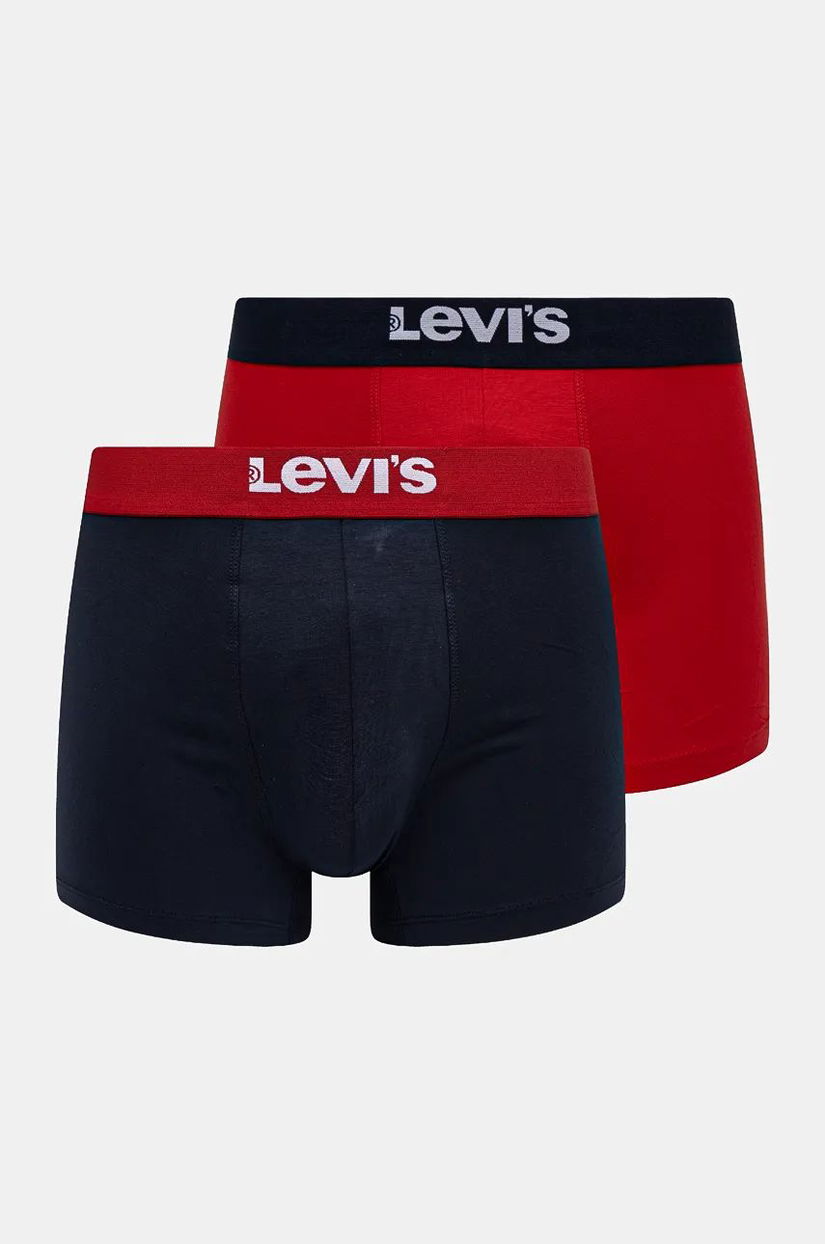 Levi's boxeri 2-pack barbati, culoarea rosu, 37149-1004