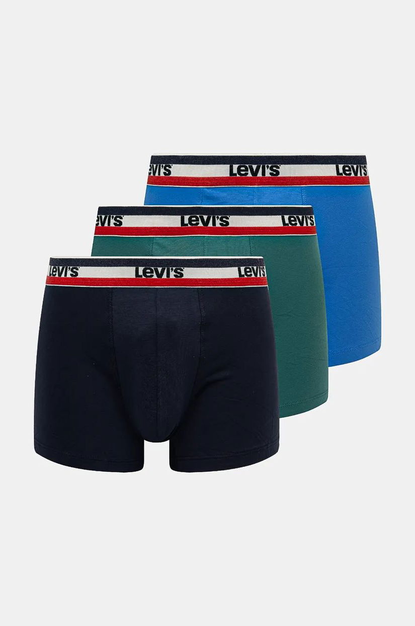 Levi's boxeri 2-pack barbati, culoarea verde, 37149-1000