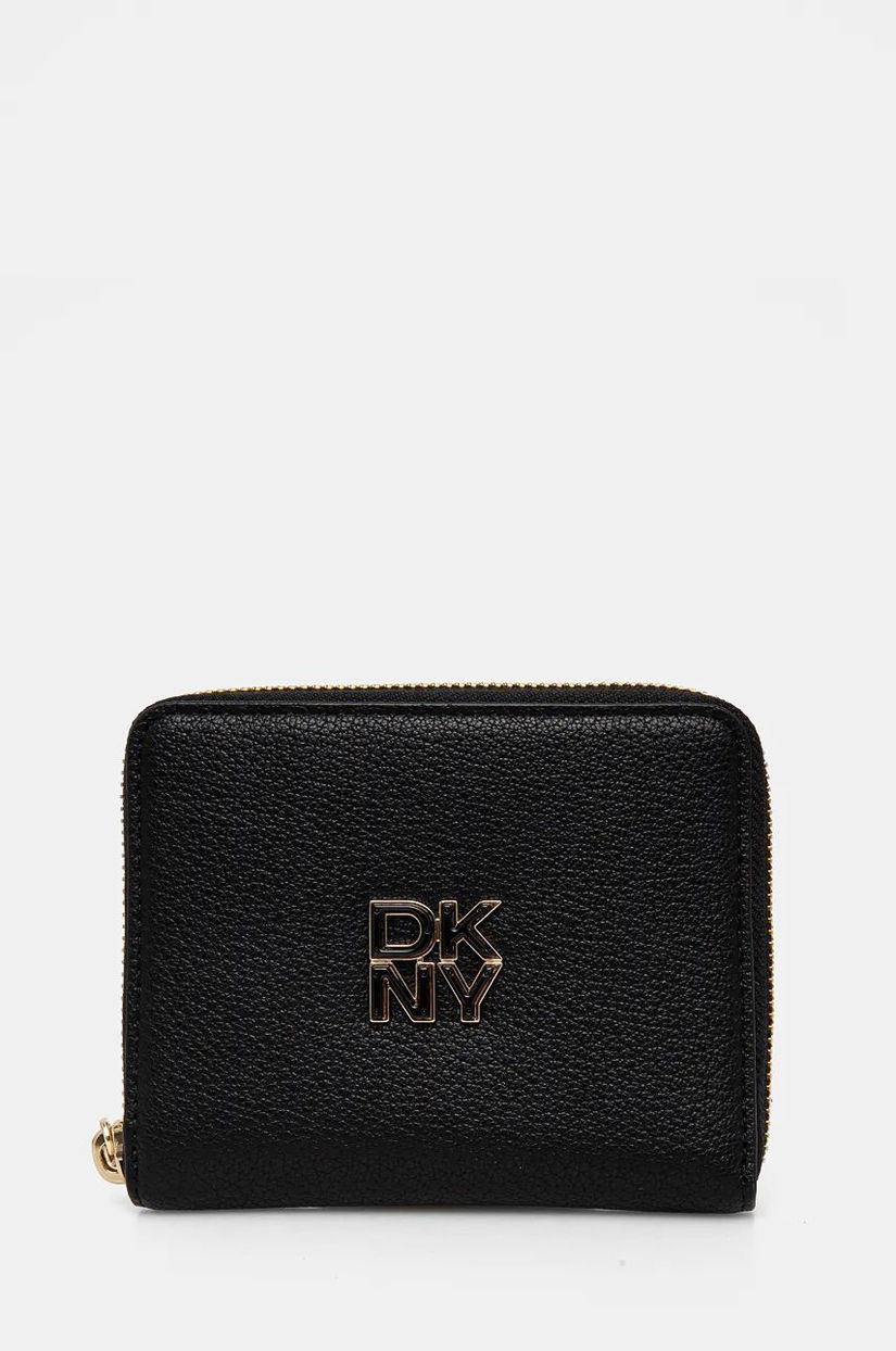 Dkny portofel de piele femei, culoarea negru, R43ZKF83