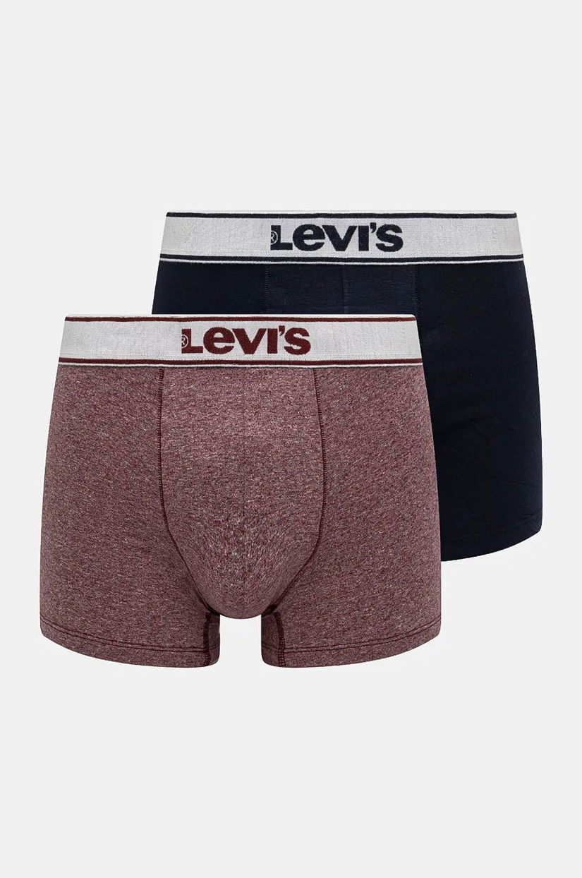 Levi's boxeri 2-pack barbati, culoarea albastru marin, 37149-1008