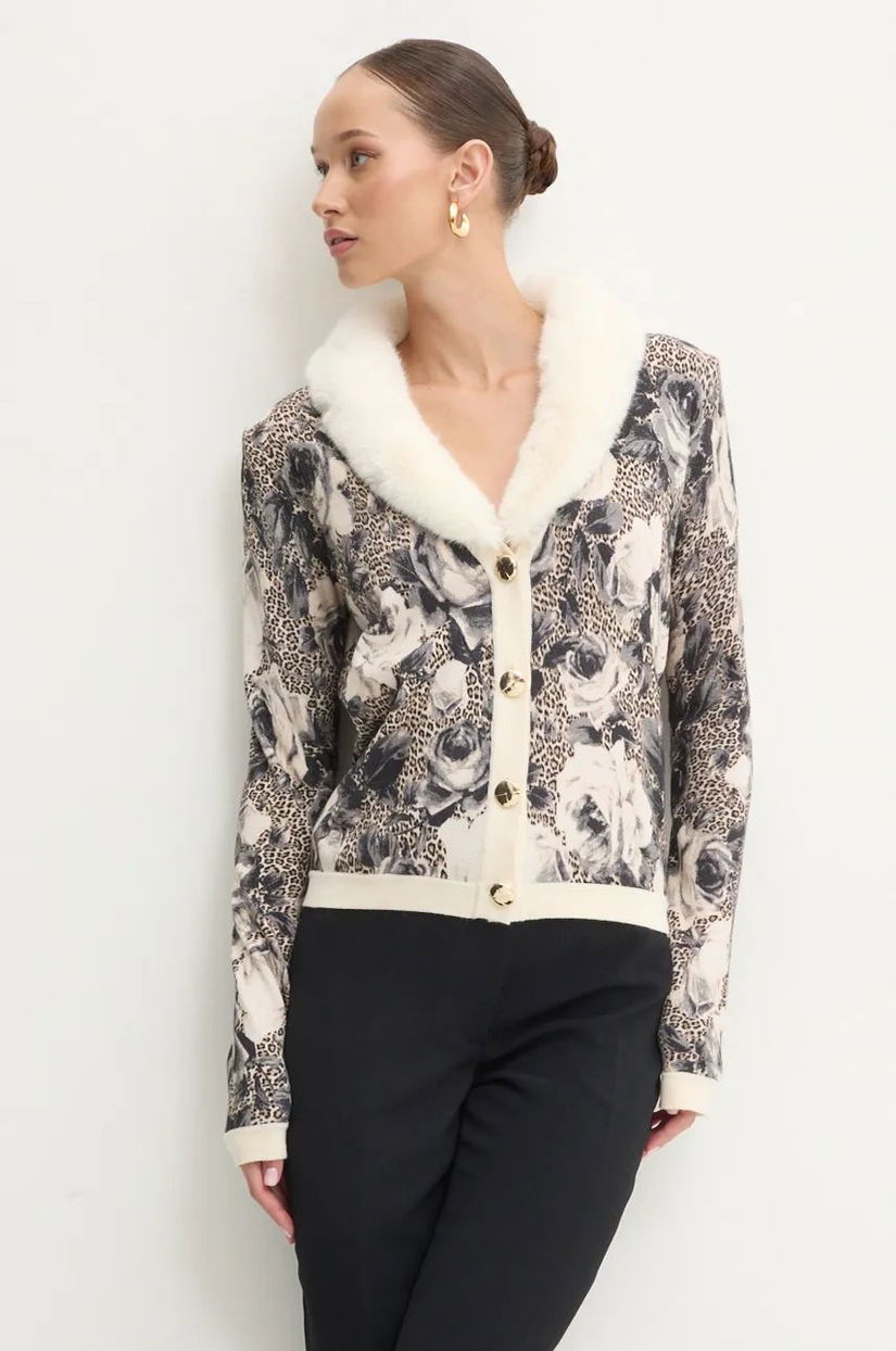 Blugirl Blumarine cardigan femei, culoarea bej, light, RF4019.MAB01