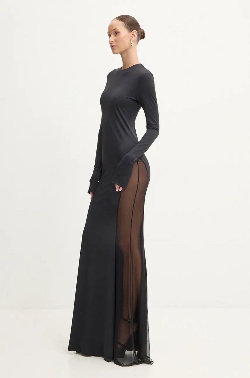 Aniye By rochie culoarea negru, maxi, drept, 181391