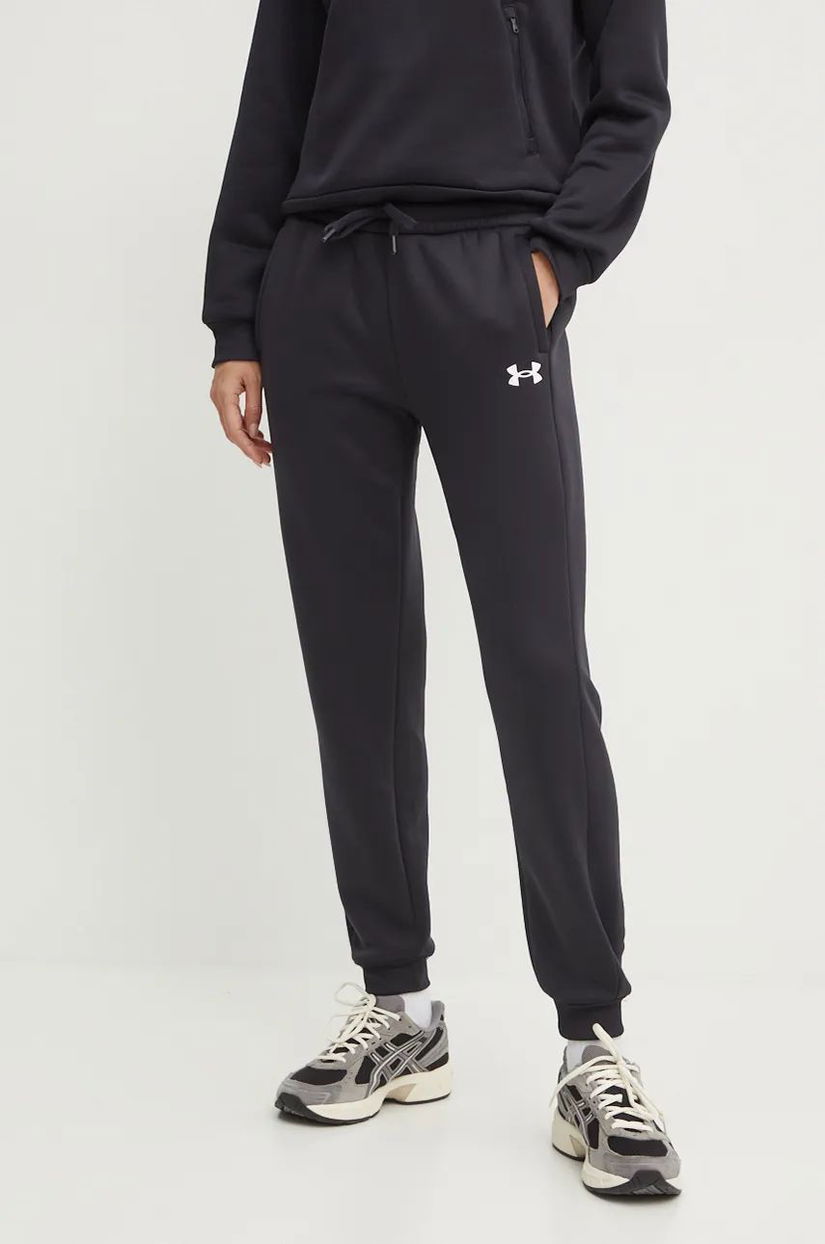 Under Armour pantaloni de trening Armour Fleece culoarea negru, neted, 1386510