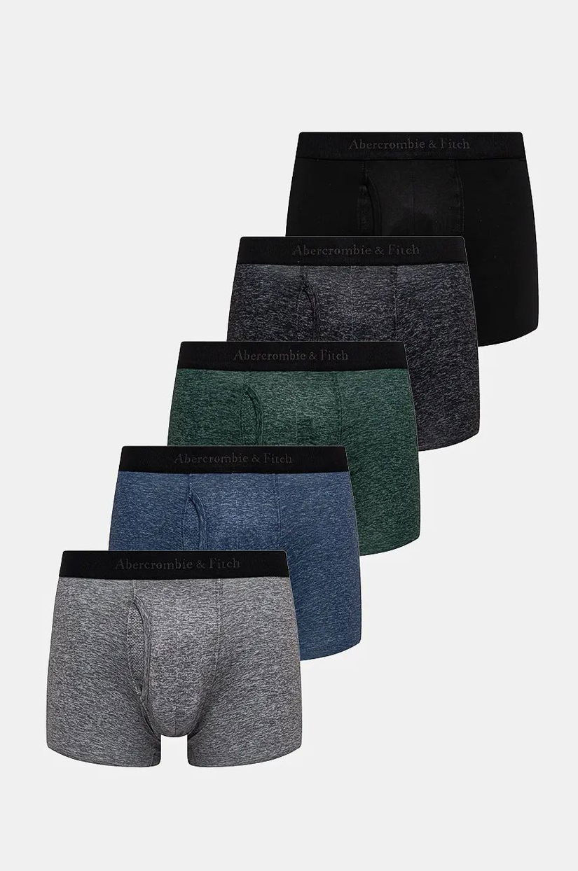 Abercrombie & Fitch boxeri 5-pack barbati, culoarea negru, KI114-4033