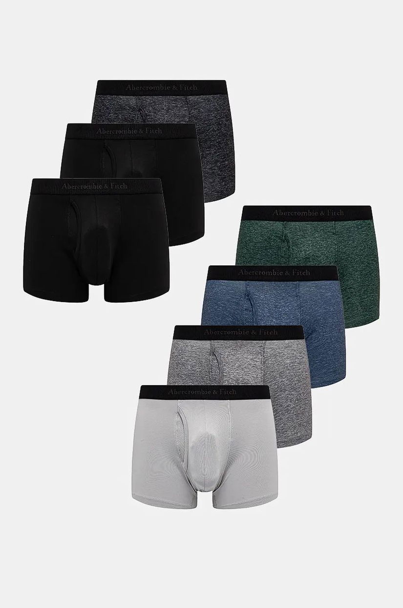 Abercrombie & Fitch boxeri 7-pack barbati, culoarea gri, KI114-4039