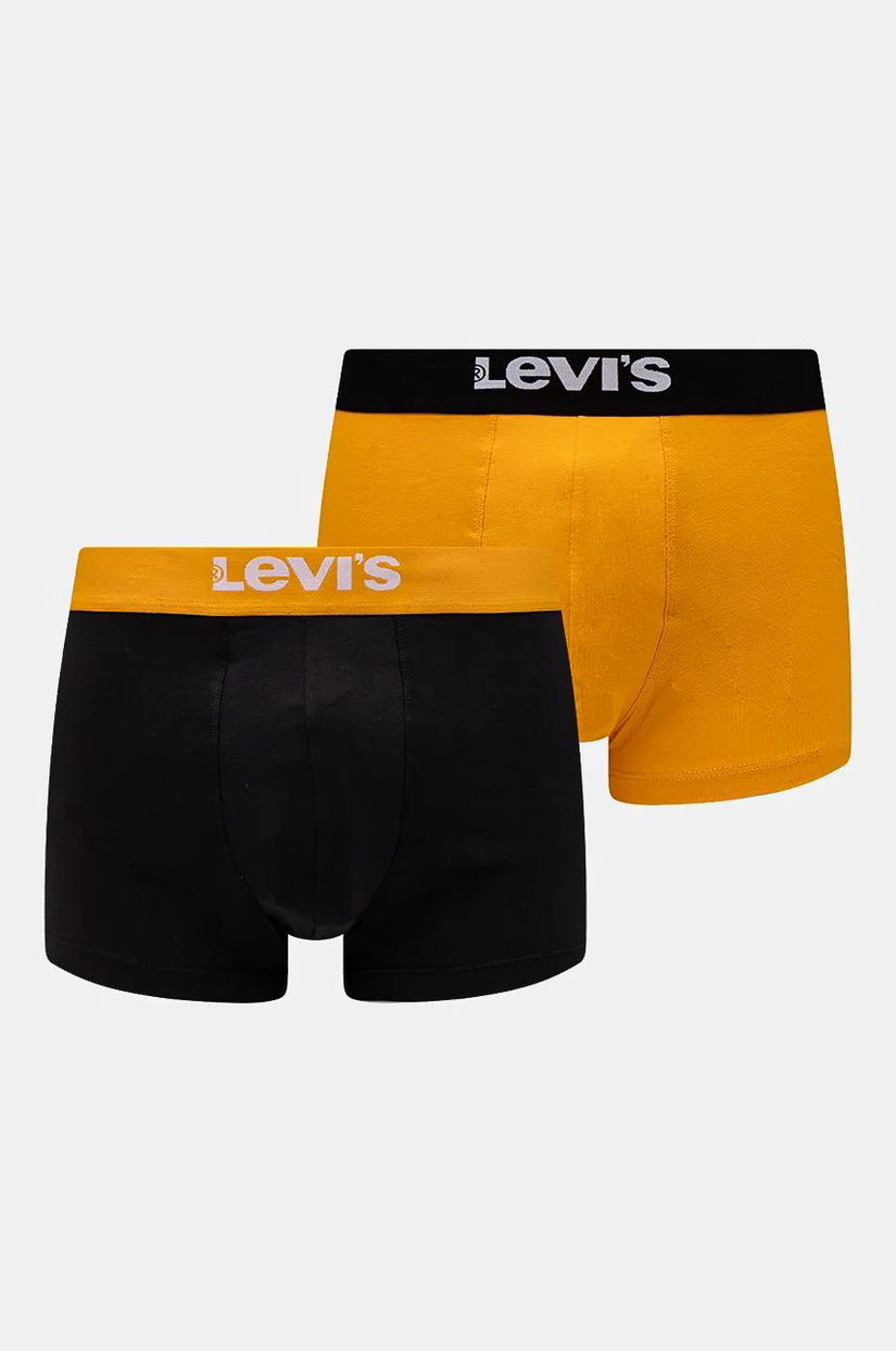 Levi's boxeri 2-pack barbati, culoarea galben, 37149-1006