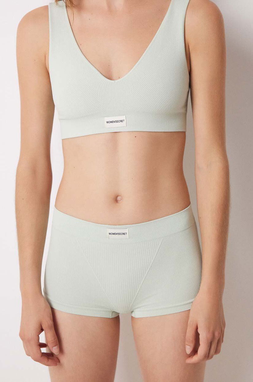 women'secret boxeri SEAMLESS 2 culoarea verde, 5128087