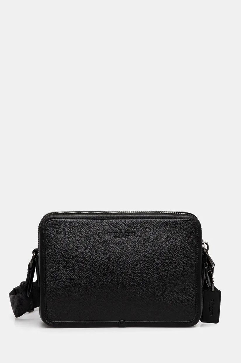 Coach borseta de piele culoarea negru, C5315