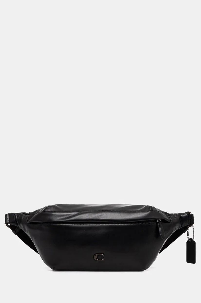 Coach borseta de piele culoarea negru, CU103