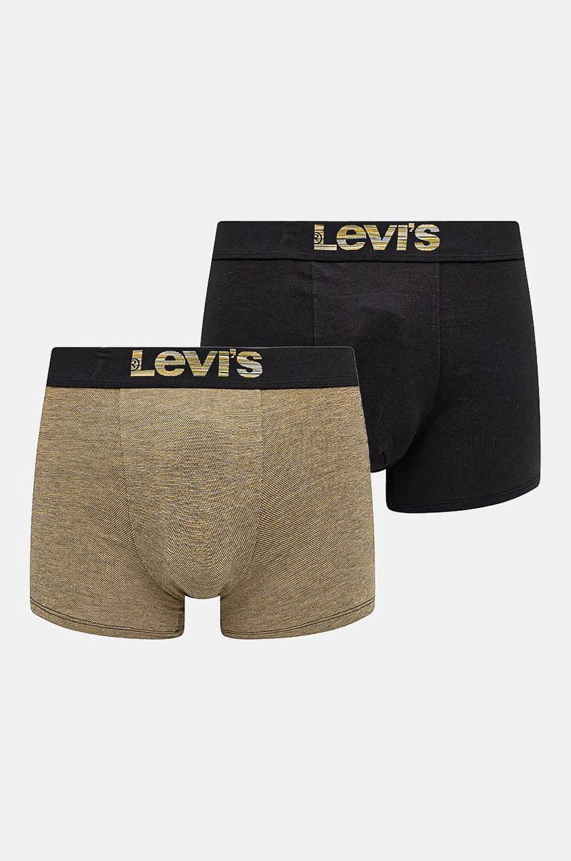 Levi's boxeri 2-pack barbati, culoarea negru, 37149-1001