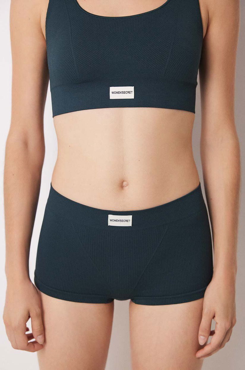 women'secret boxeri SEAMLESS 2 culoarea verde, 5128086