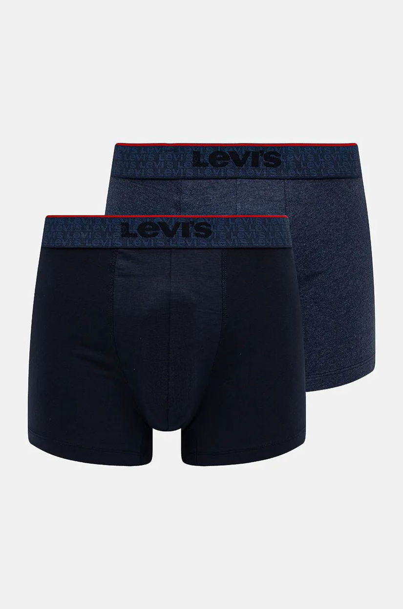 Levi's boxeri 2-pack barbati, culoarea albastru marin, 37149-1014