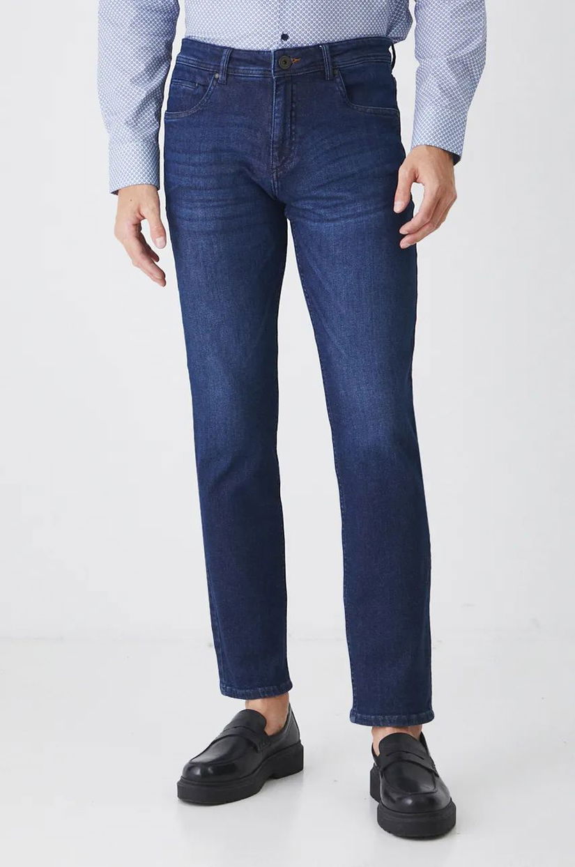 Medicine jeans bărbați, culoarea bleumarin