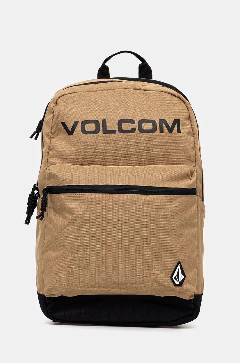 Volcom rucsac barbati, culoarea bej, mare, neted