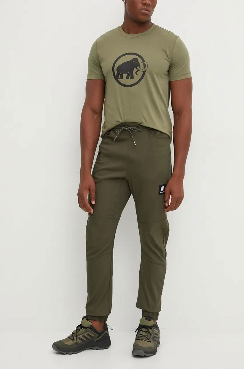 Mammut pantaloni de exterior Massone culoarea verde