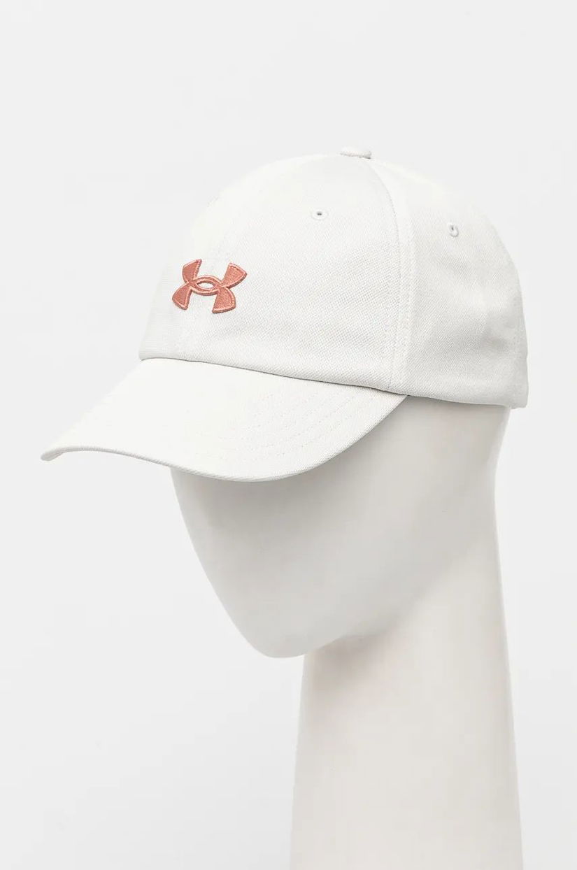 Under Armour sapca culoarea bej, cu imprimeu, 1376705