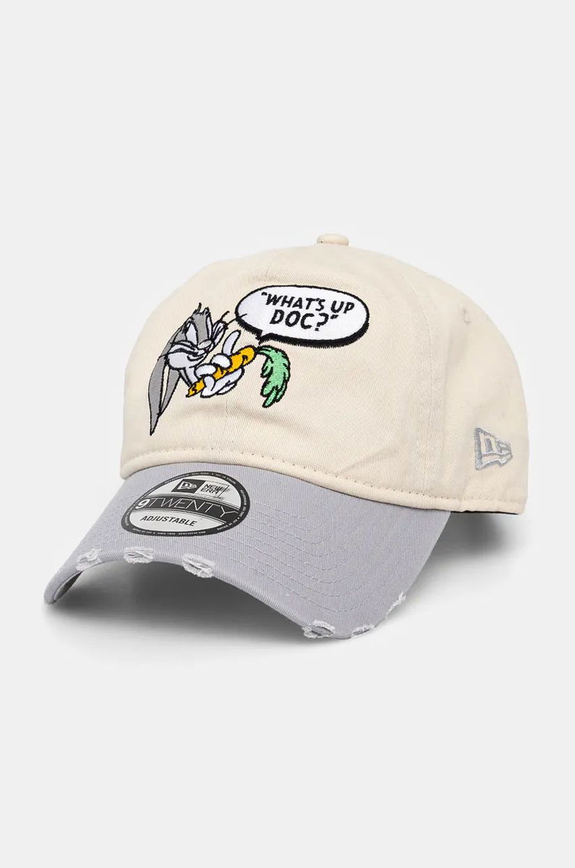 New Era șapcă BUGS BUNNY culoarea bej, cu imprimeu, 60565325