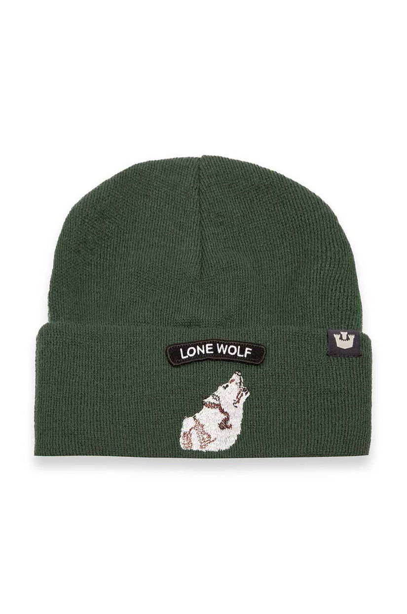 Goorin Bros căciulă de lână Soft Rock Wolf culoarea verde, de lana, 107-1799