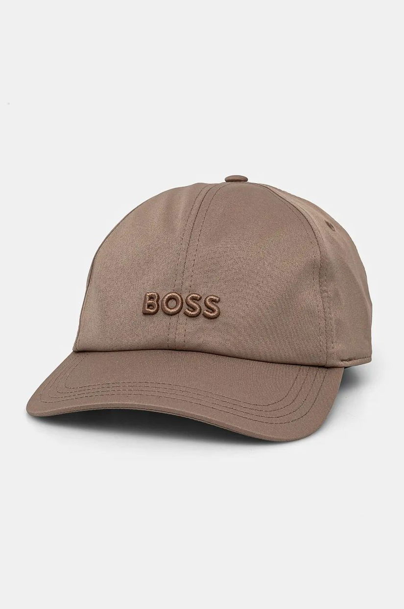 Boss Orange sapca culoarea bej, neted, 50519596