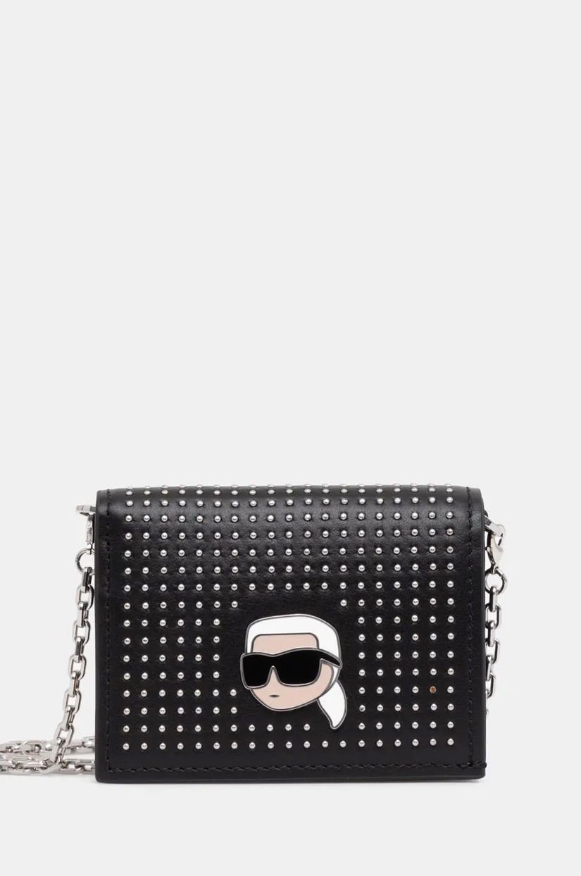 Karl Lagerfeld portofel femei, culoarea negru, 246W3201