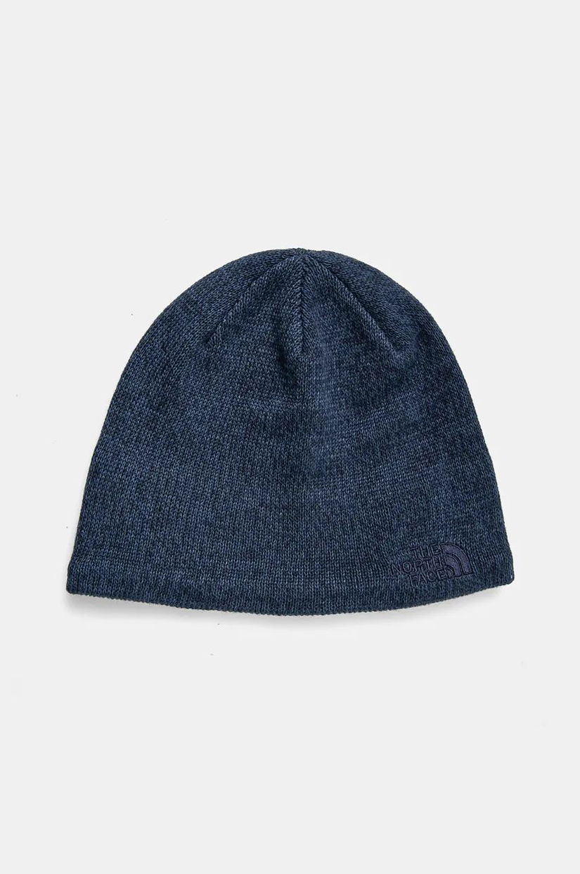 The North Face caciula din amestec de lana Jim Beanie culoarea albastru marin, NF0A8CQ2HKW1