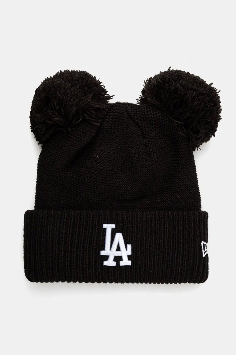 New Era caciula LOS ANGELES DODGERS culoarea negru, din tricot gros, 60565277