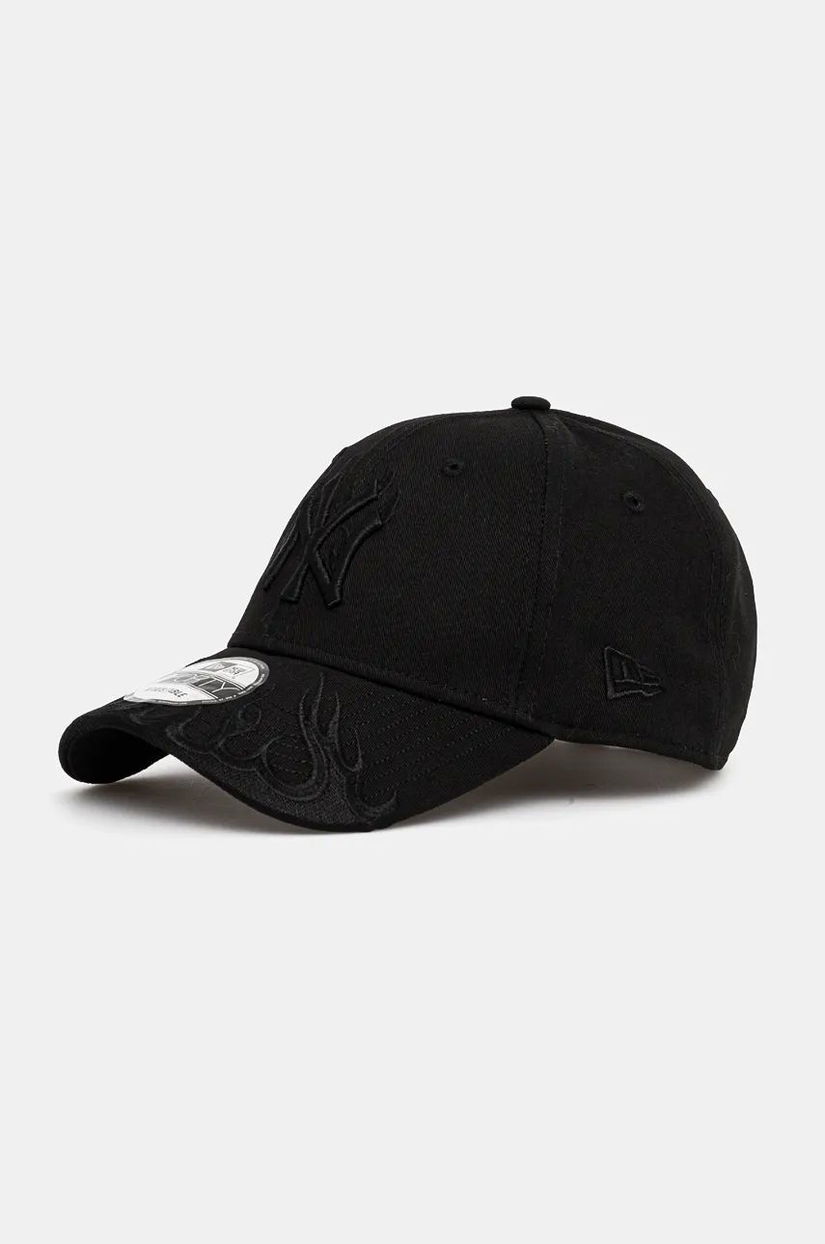 New Era șapcă de baseball din bumbac NEW YORK YANKEES culoarea negru, cu imprimeu, 60565344