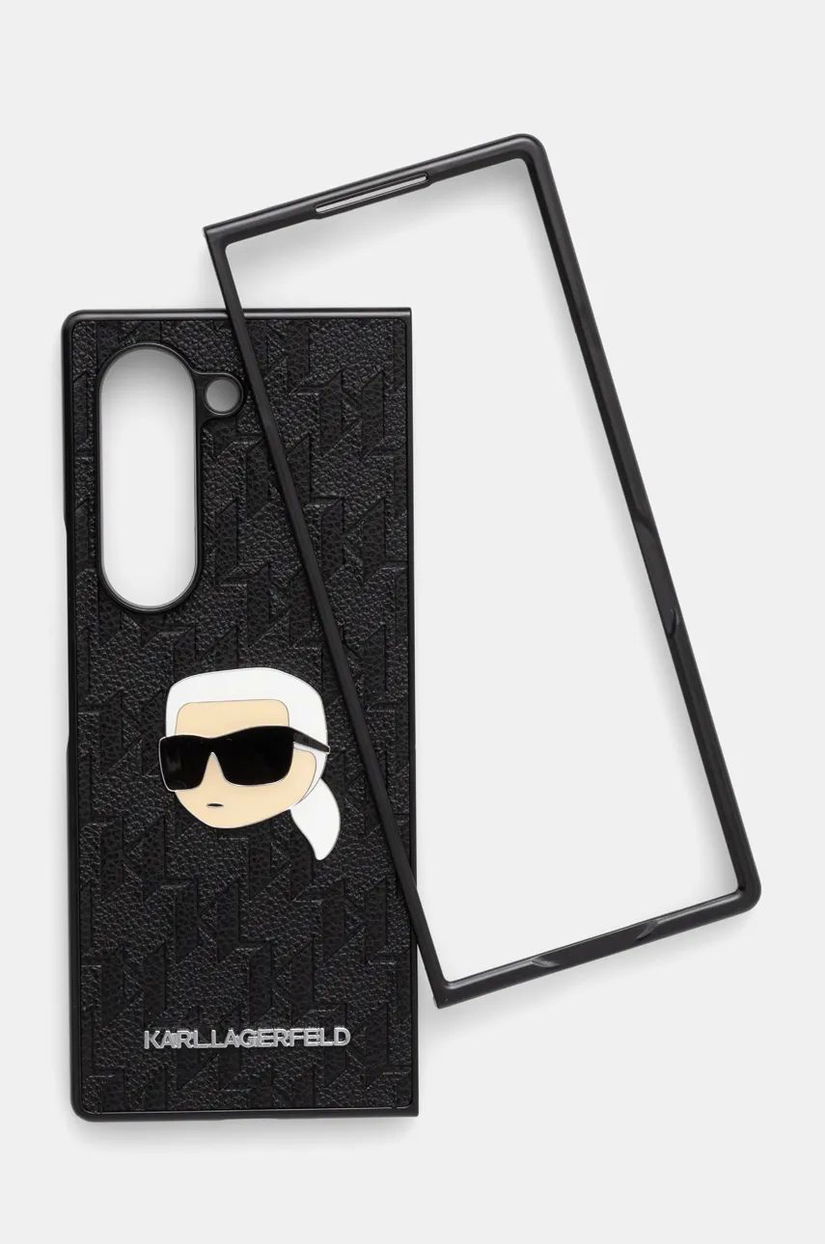 Karl Lagerfeld etui pentru telefon Z Fold6 F956 culoarea negru, KLHCZFD6PGKSKIHK