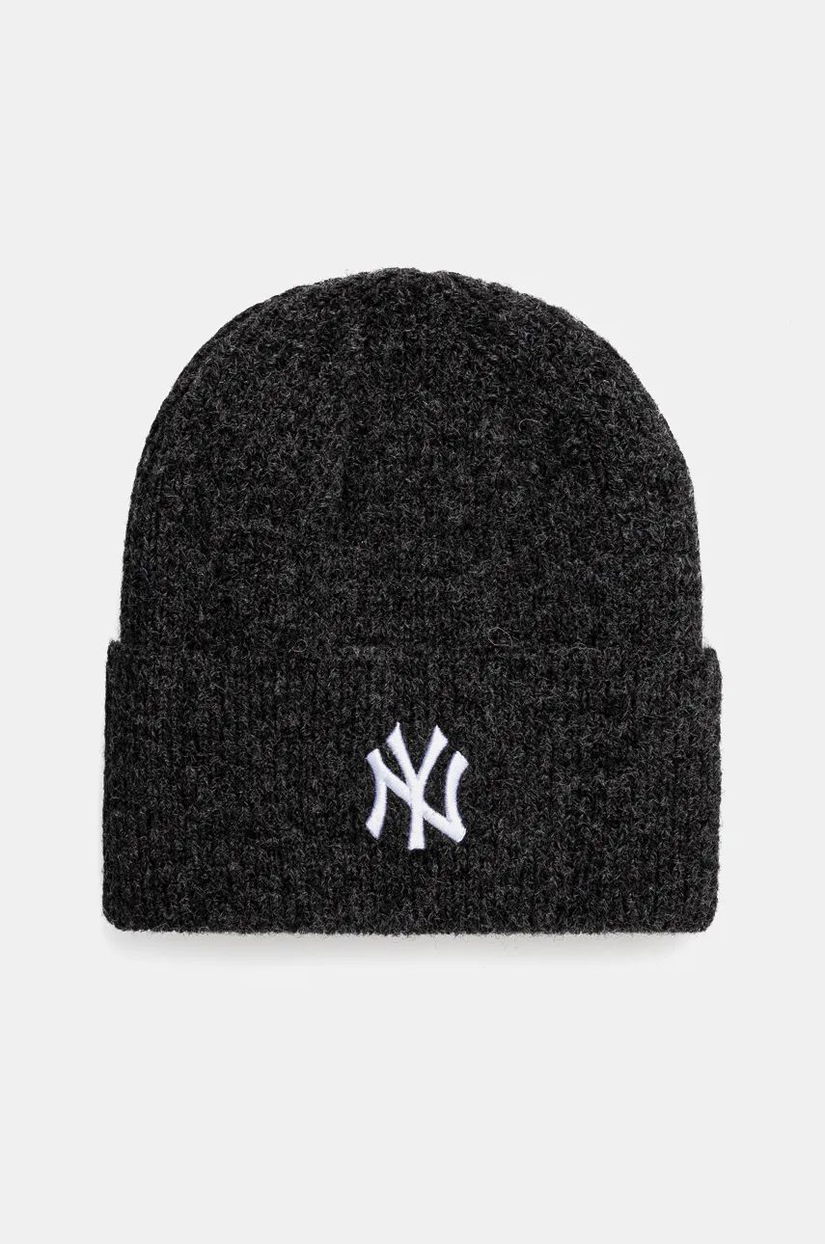 New Era caciula din amestec de lana NEW YORK YANKEES culoarea gri, 60565262