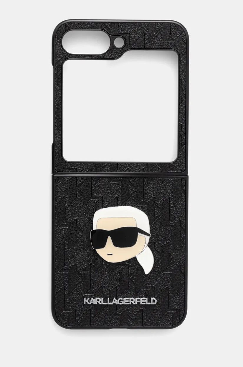 Karl Lagerfeld etui pentru telefon Z Flip6 F741 culoarea negru, KLHCZF6PGKSKIHK