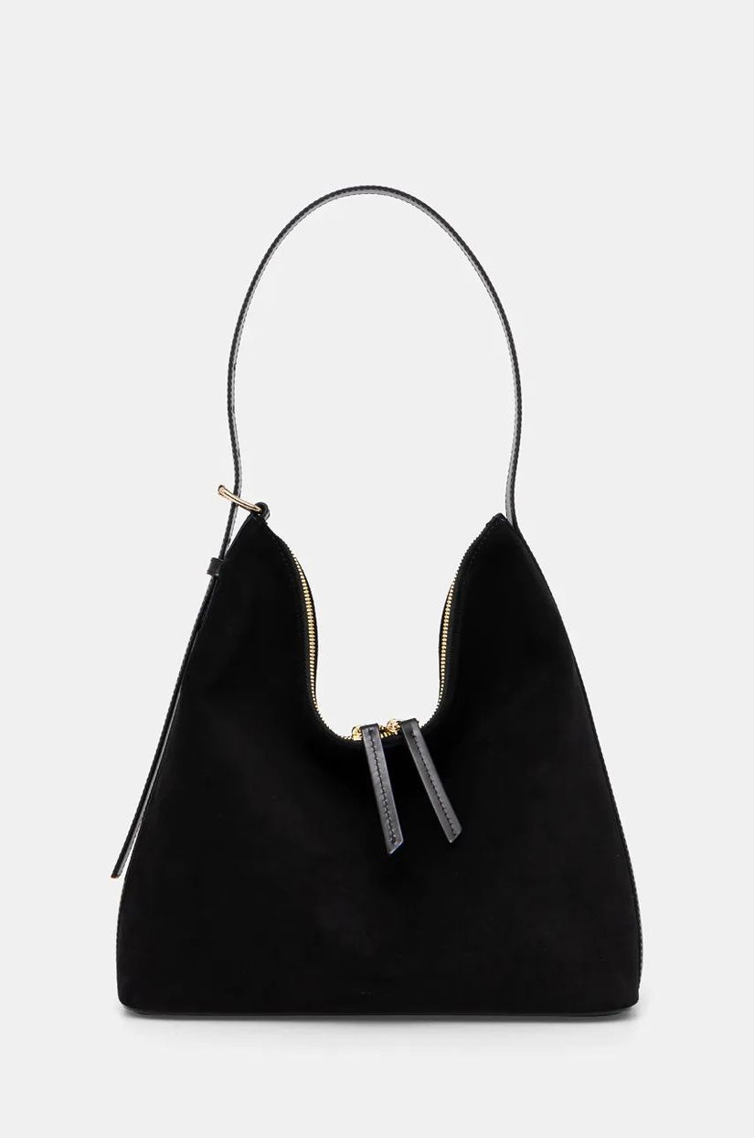 A.P.C. geanta de mana din piele intoarsa sac vera culoarea negru, PXCAL.F61902