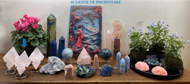 Jad Roz - Set romburi pietre semipretioase
