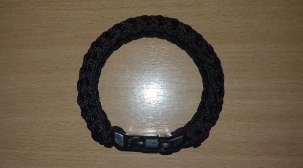 Brățară fixă paracord SUA cu închizătoare trident cu fluier