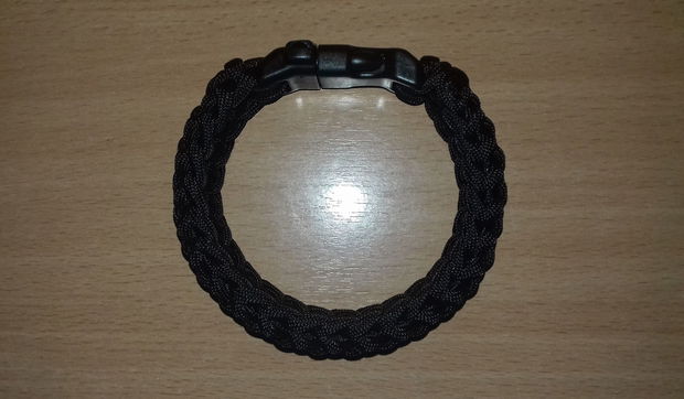 Brățară fixă paracord SUA cu închizătoare trident cu fluier