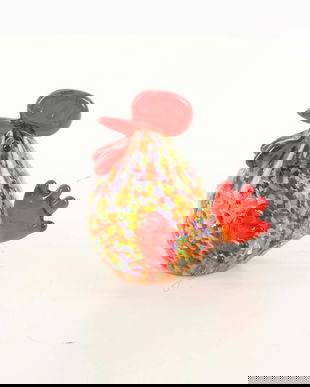 Cocosel-figurina din sticla Murano