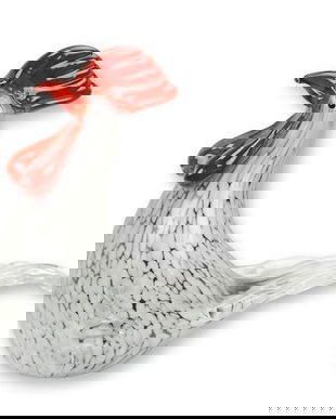 Cocosel-figurina din sticla Murano