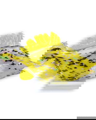 Peste auriu-figurina din sticla Murano