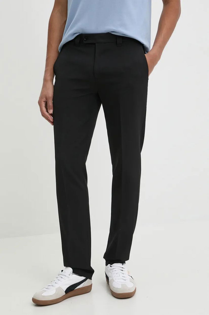 BALR. pantaloni BALRXI barbati, culoarea negru, mulata, B1414 1005