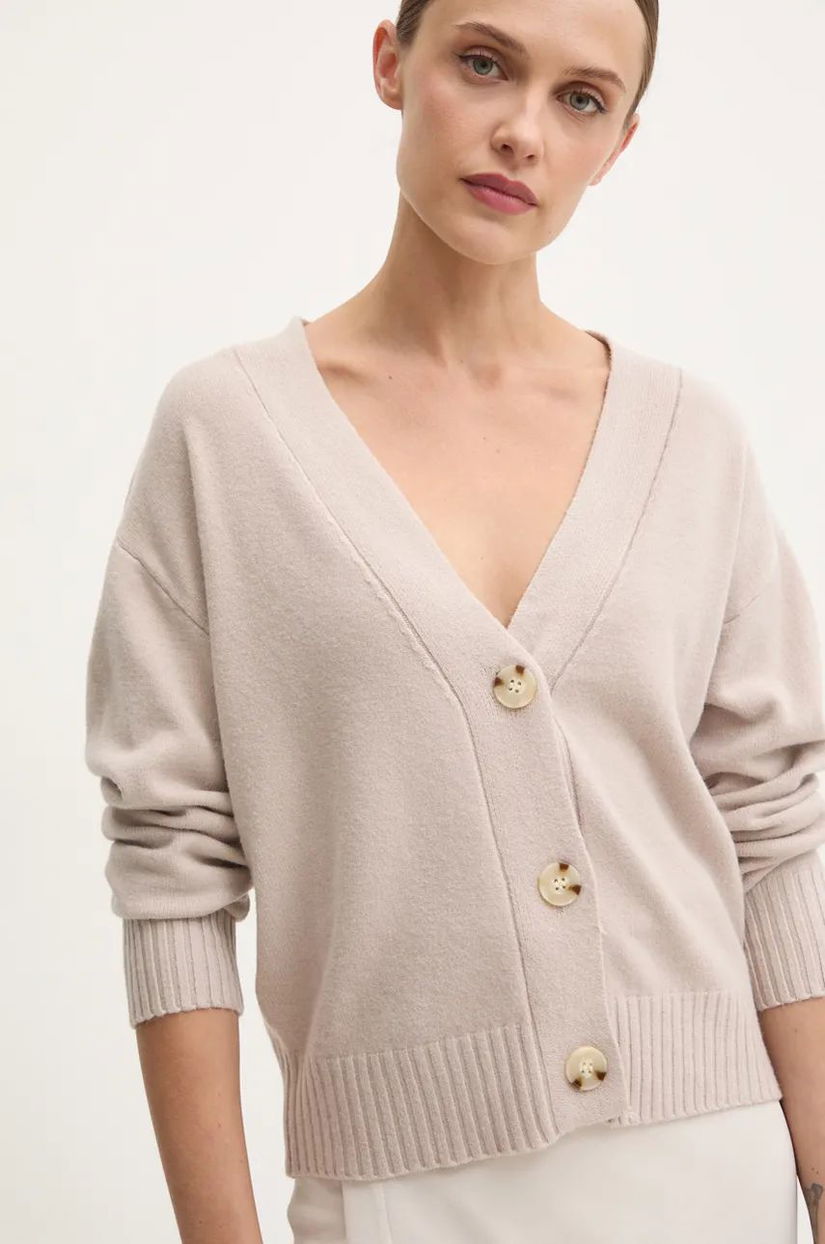 Answear Lab cardigan femei, culoarea maro, light