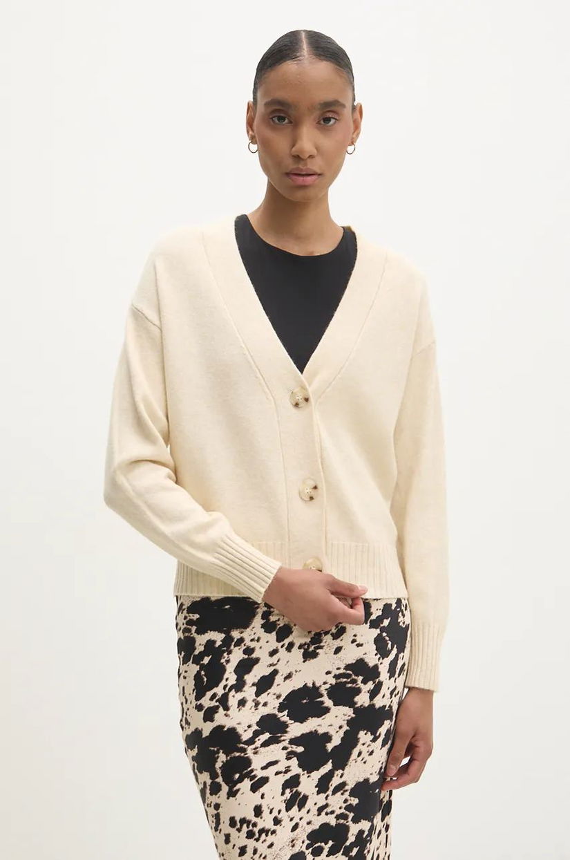 Answear Lab cardigan femei, culoarea bej, light