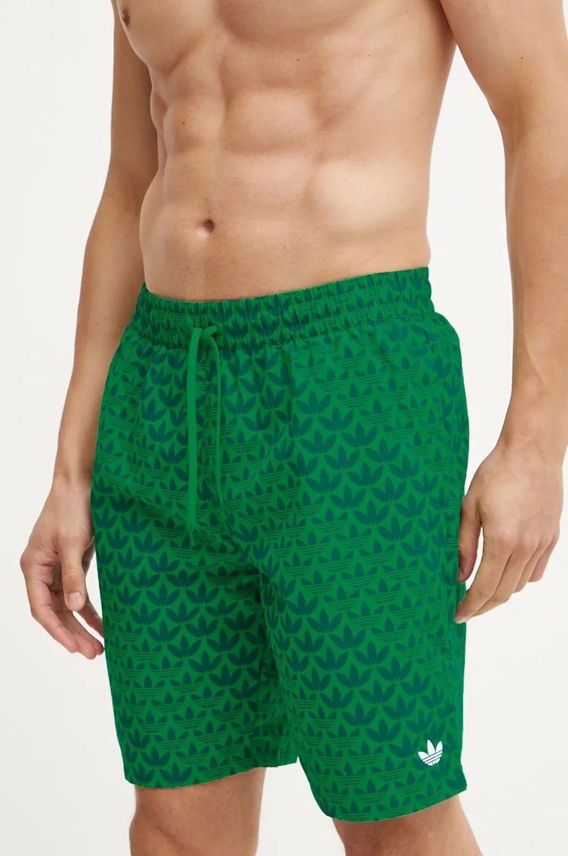 adidas Originals pantaloni scurti de baie culoarea verde, IV8306