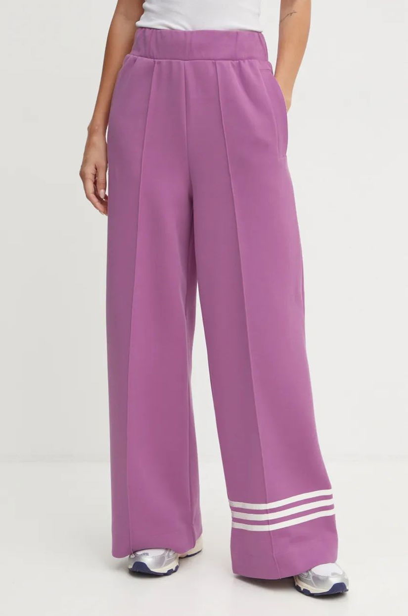 adidas Originals pantaloni de trening Neuclassics CL Trackpant culoarea violet, modelator, JH3774