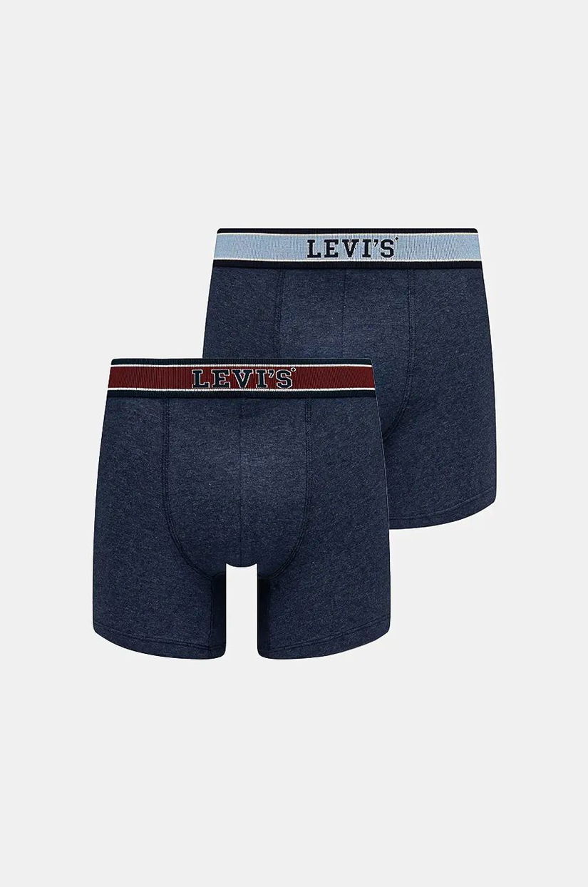 Levi's boxeri 2-pack barbati, culoarea albastru marin, 37149-1020