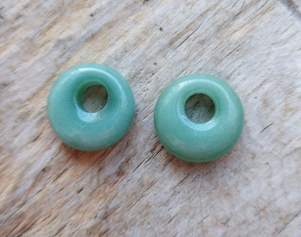 Aventurin, donut, 18 mm (2 buc)