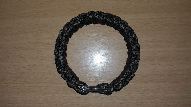 Brățară comando paracord USA cu închizătoare din inox