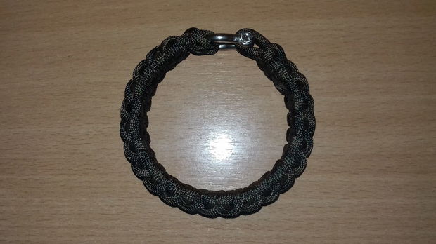 Brățară comando paracord USA cu închizătoare din inox