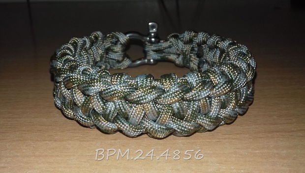 Brățară comando paracord USA cu închizătoare din inox